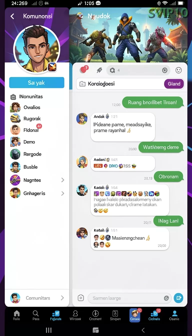 Cuplikan layar VT87 — pengaturan akun